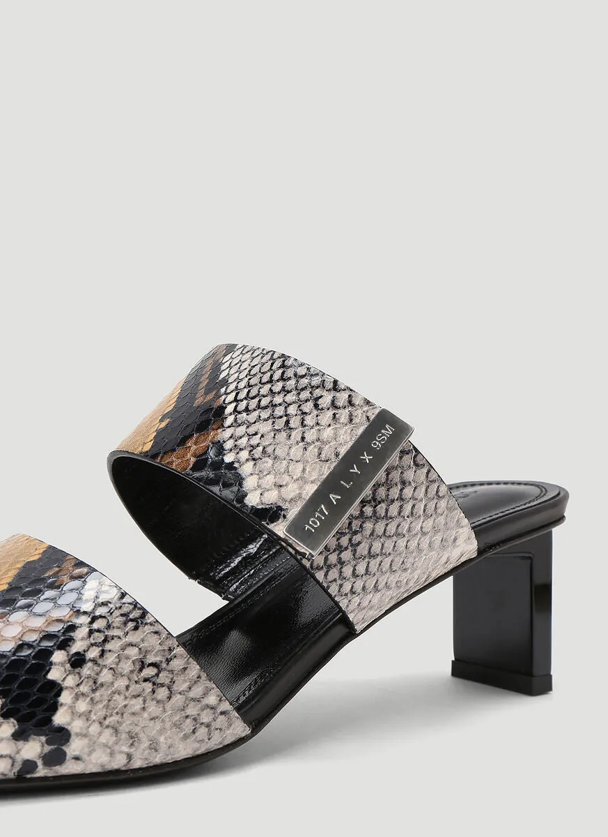 1017 ALYX 9SM Embossed Heeled Mules