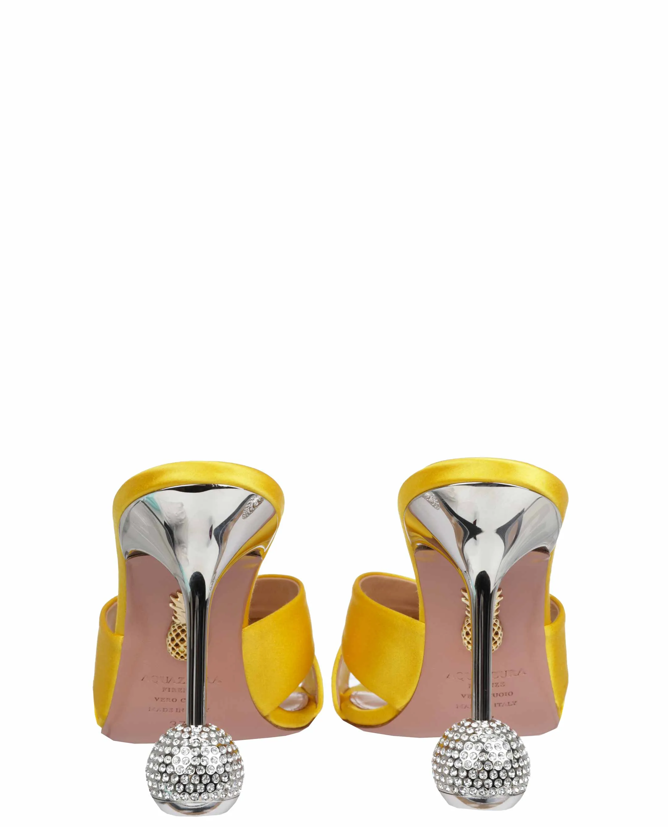 Aquazzura Yes Darling Embellished Heel Mules