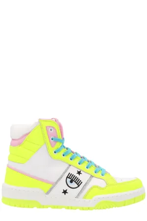 Chiara Ferragni Embroidered Detail Panelled Sneakers