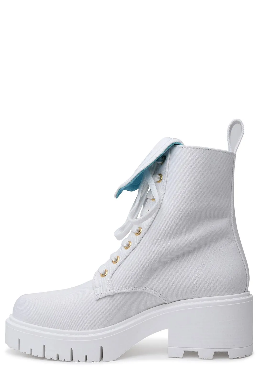 Chiara Ferragni Logo Embossed Denim Boots