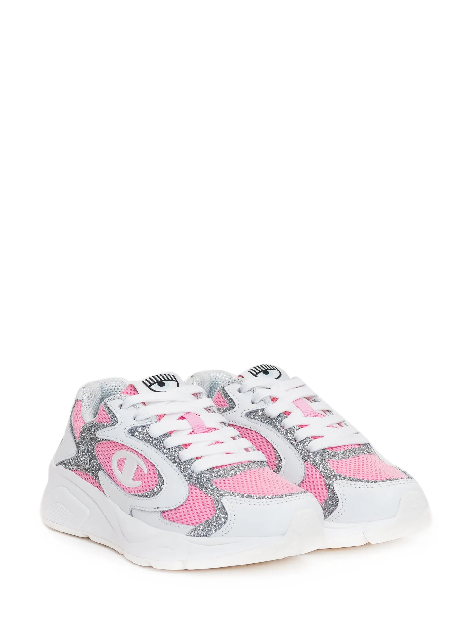 Chiara Ferragni X Champion Glitter Logo Sneakers