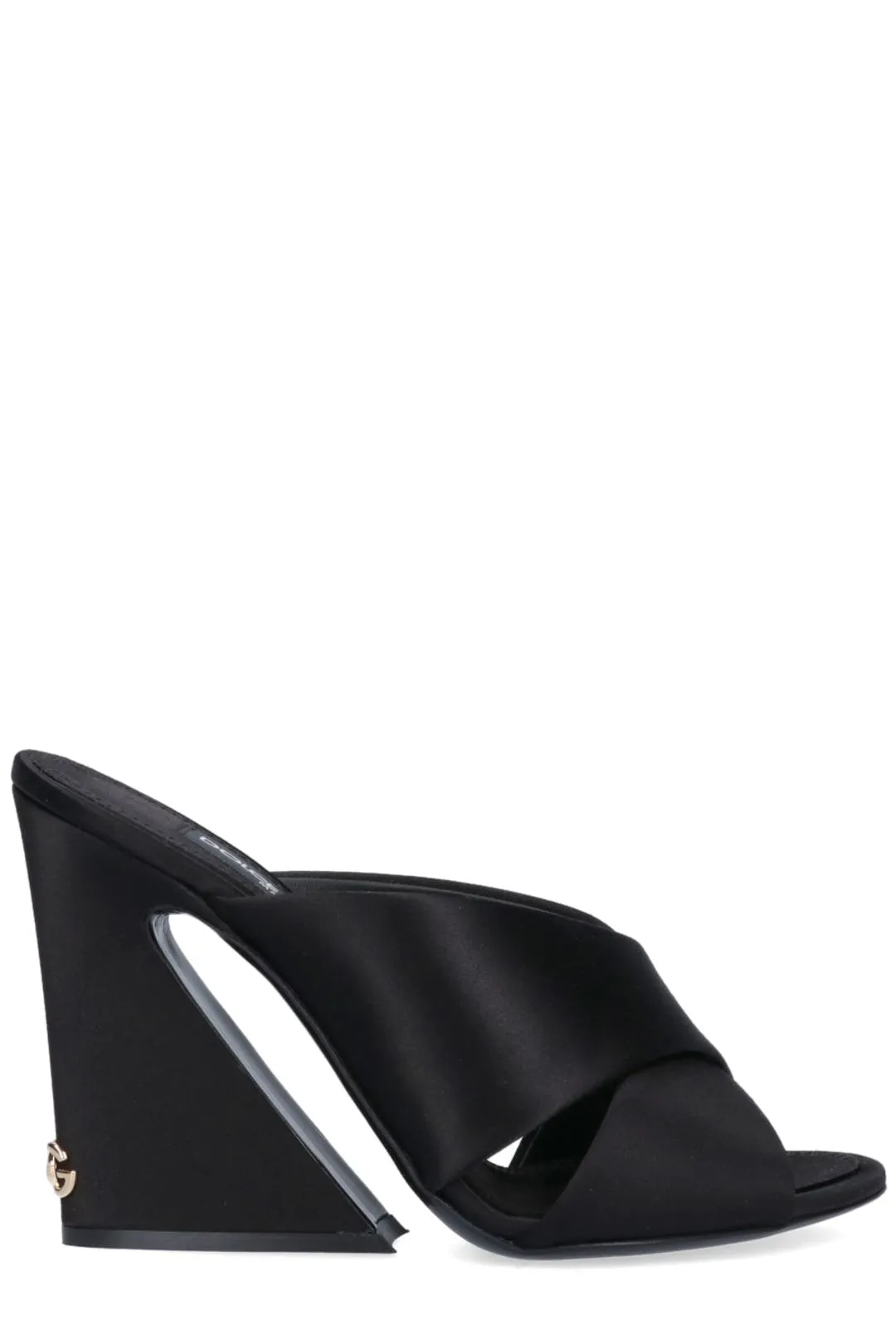 Dolce & Gabbana Geometric Hell Satin Mules