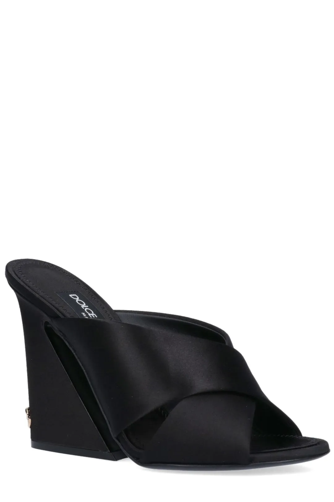 Dolce & Gabbana Geometric Hell Satin Mules