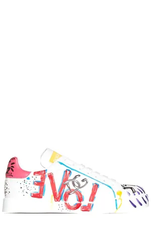 Dolce & Gabbana Love Print Sneakers