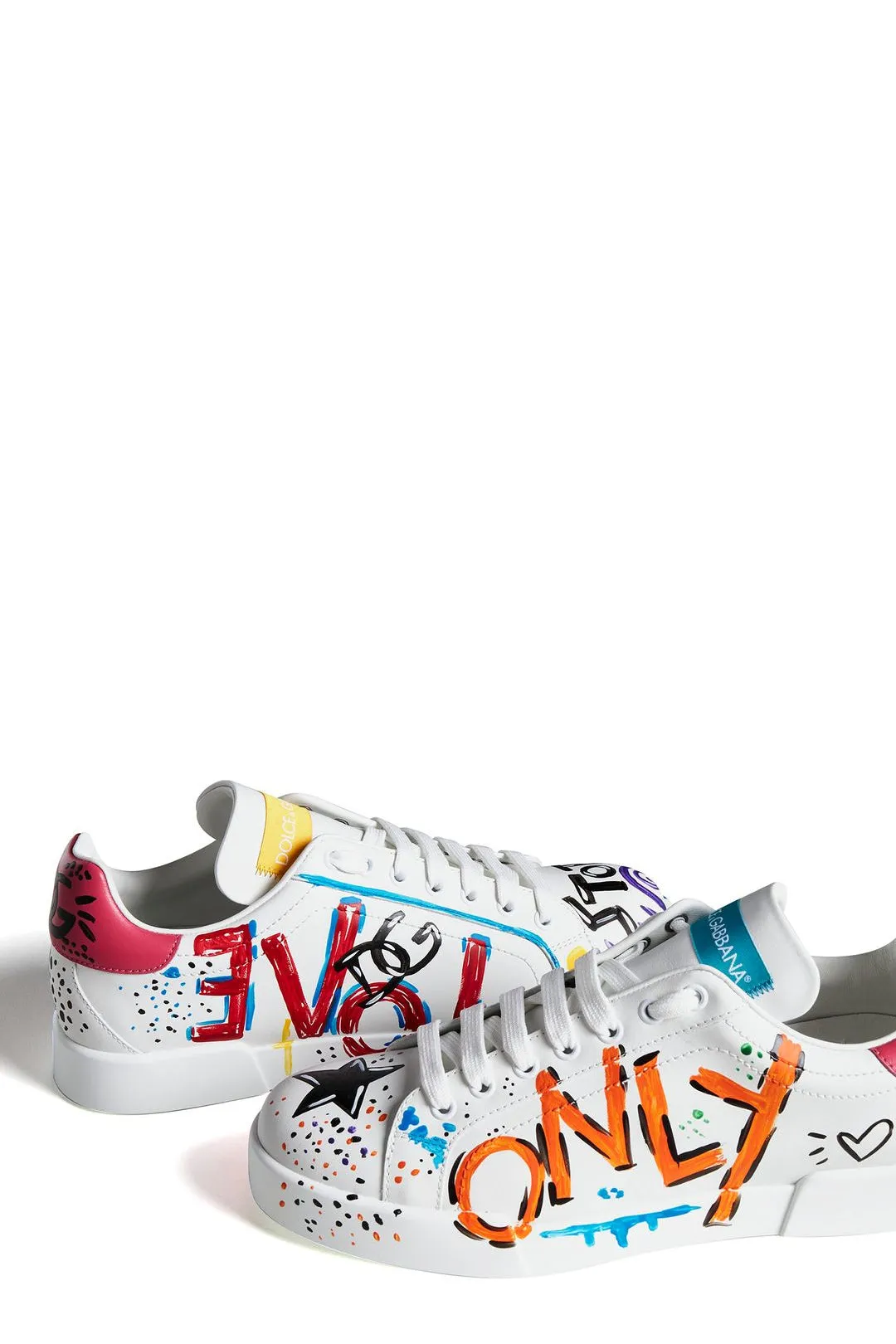 Dolce & Gabbana Love Print Sneakers