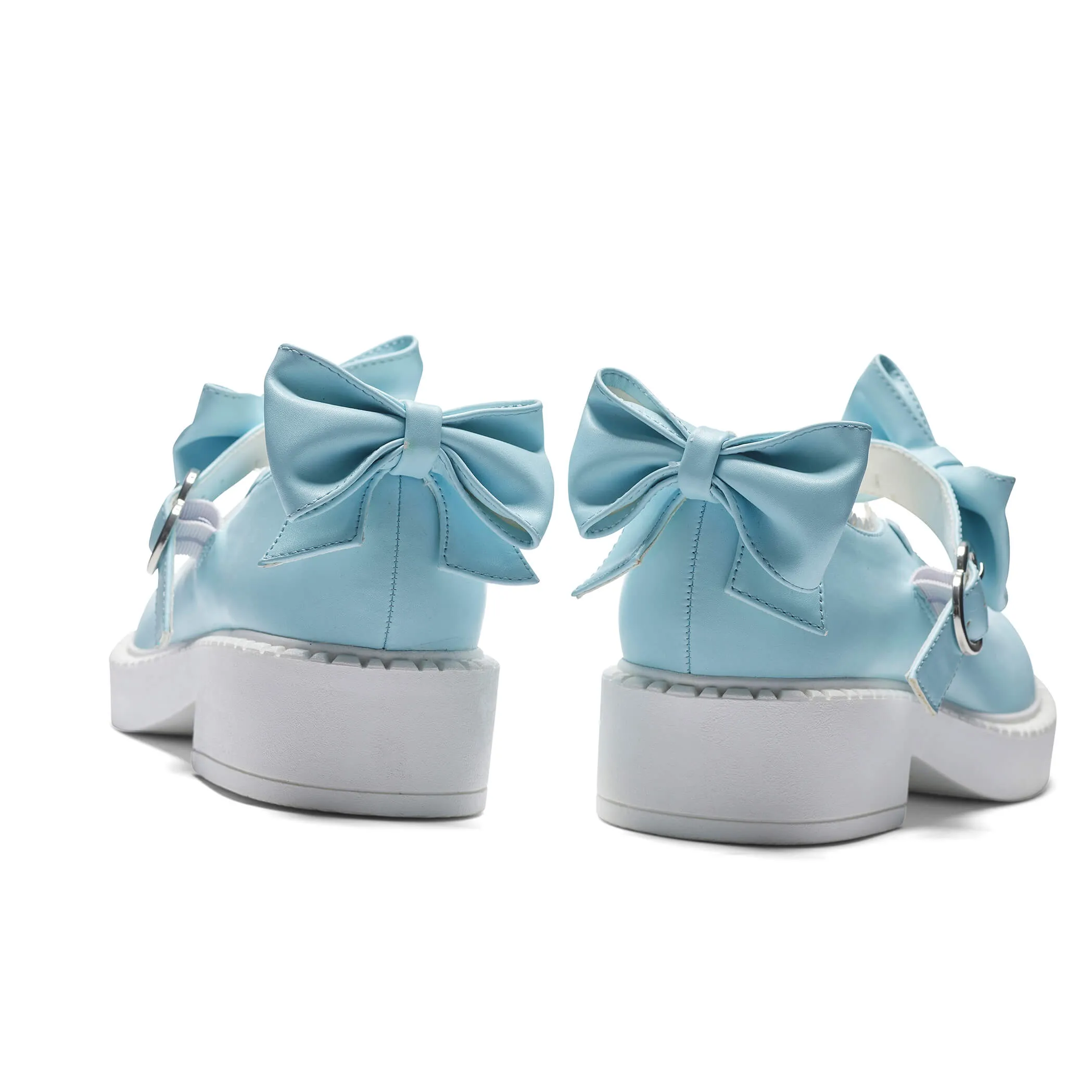 Fairy Lace Doily Mary Janes - Baby Blue-Size 7-Clearance