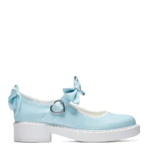 Fairy Lace Doily Mary Janes - Baby Blue-Size 7-Clearance