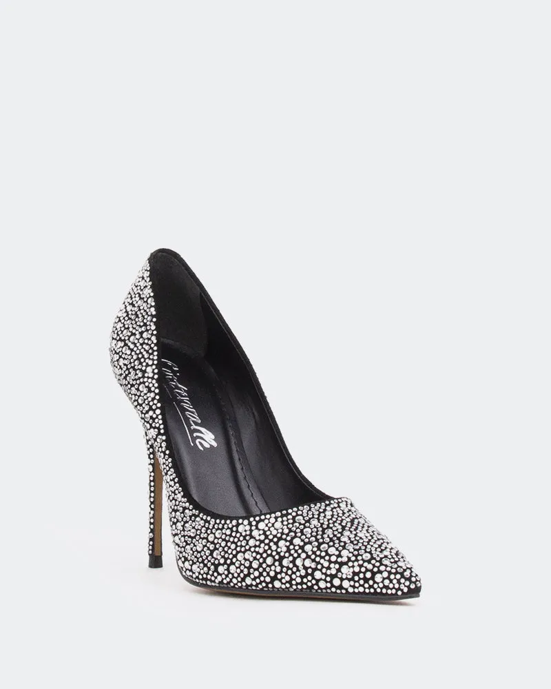 Hilton, Black Suede/Suède Noir