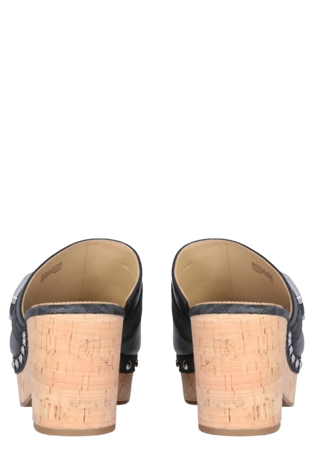 Michael Michael Kors Logo Plaque Platform Mules
