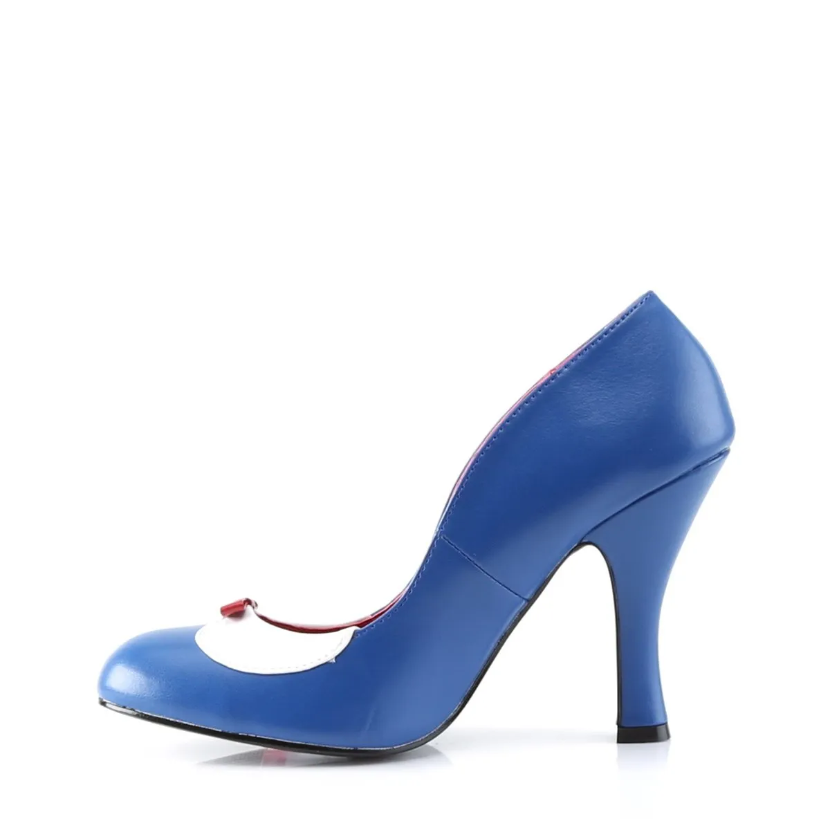 Pinup Couture Smitten-05-Navy Blue-White-Size 5-Clearance