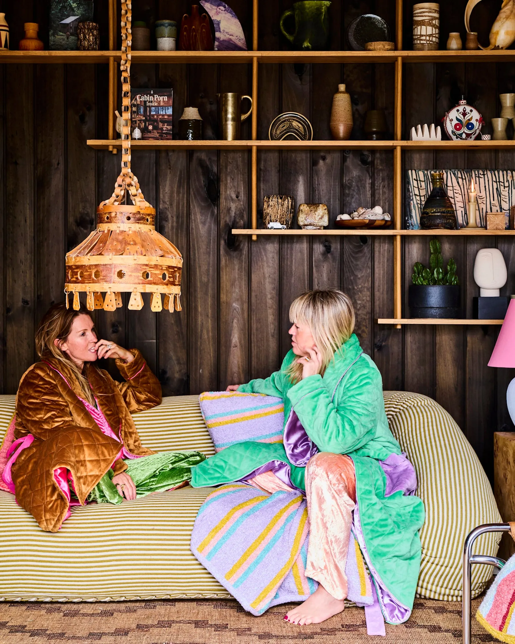 Purple Pear Quilted Velvet Robe