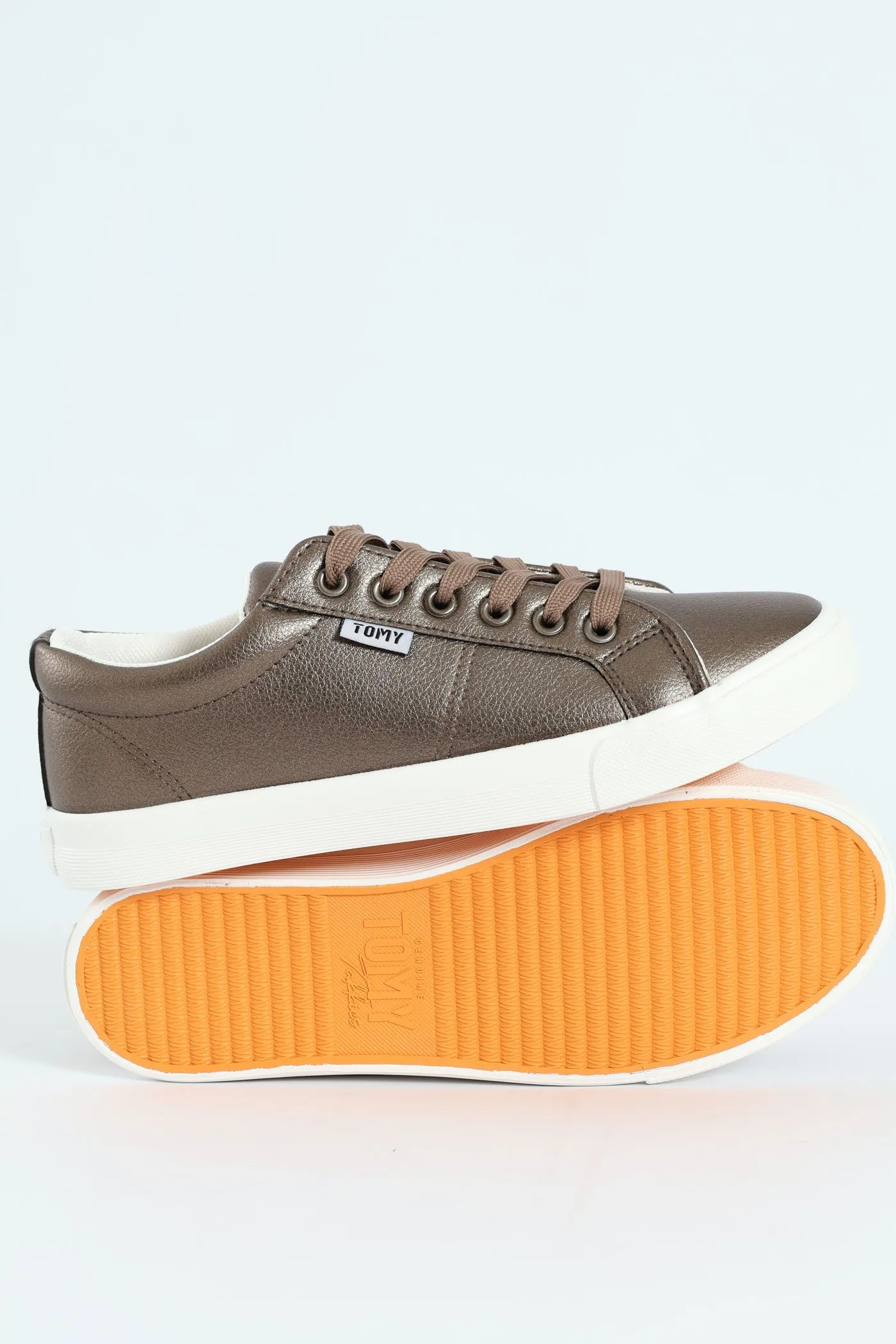 Simone Lace Up Sneaker - Bronze