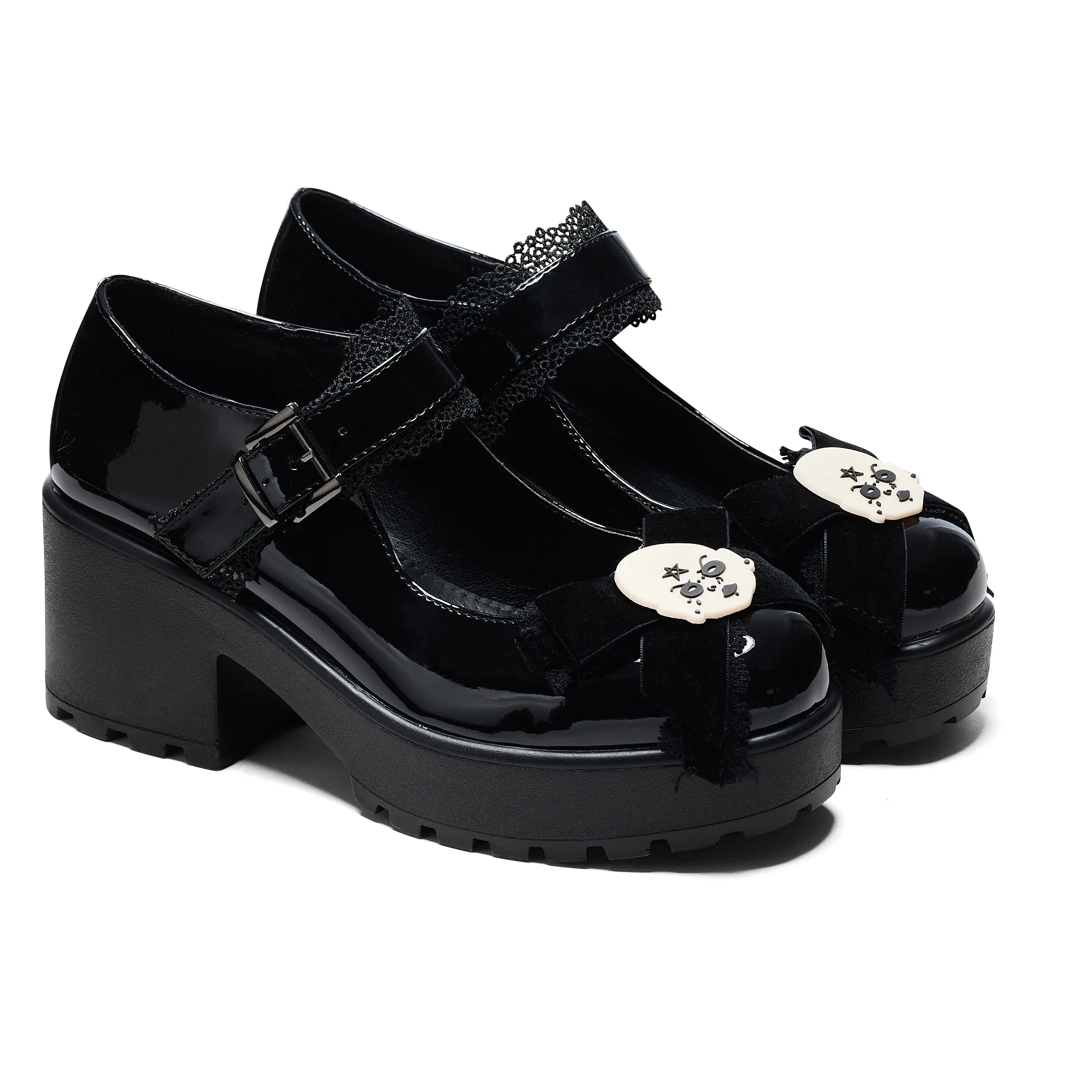 Tira Gothic Mary Janes 'Witch Baby Edition'-Black-Size 11-Clearance