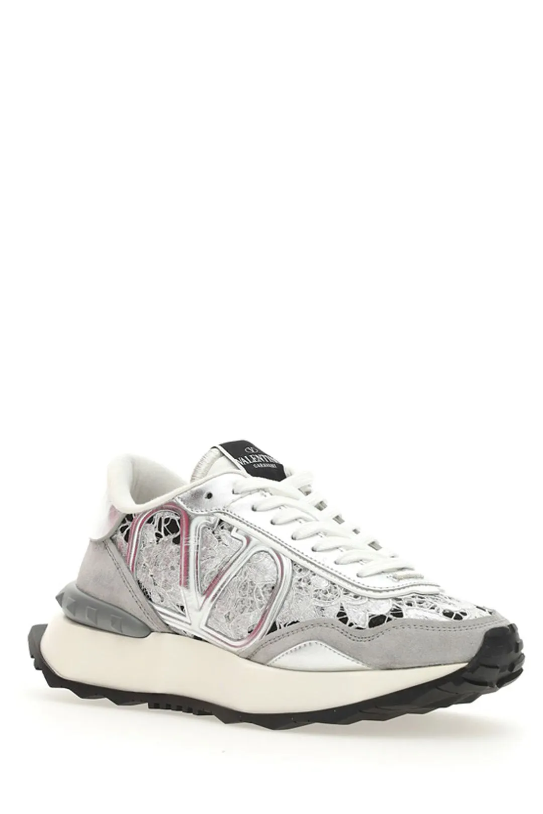Valentino Garavani Rockstud Lace-Up Sneakers