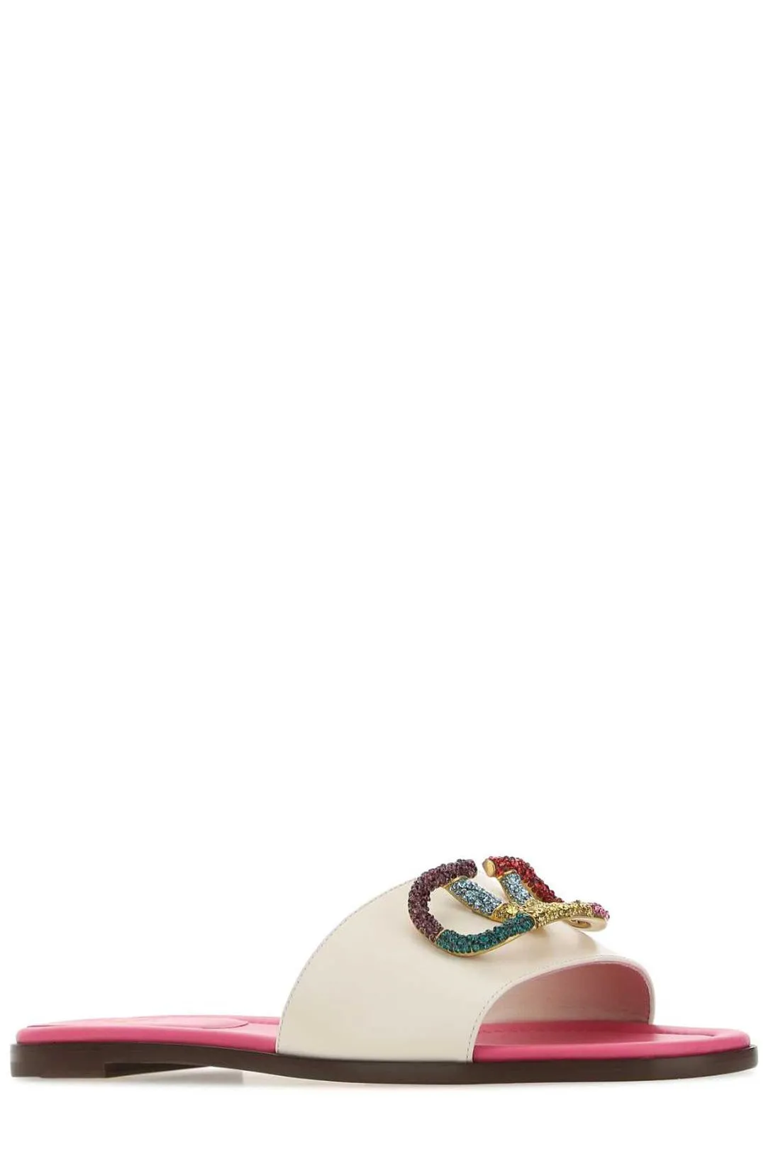 Valentino VLogo Plaque Slippers